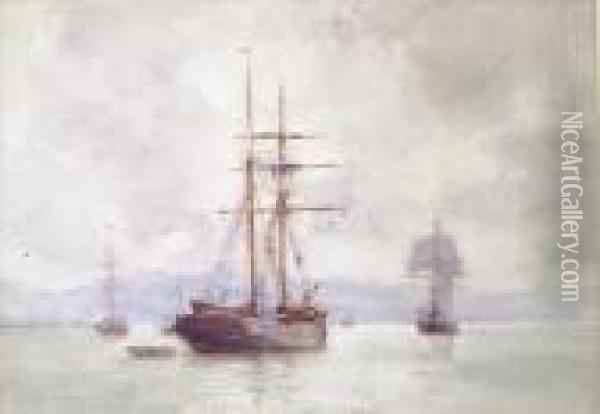 Falmouthharbour Oil Painting - Henry Scott Tuke