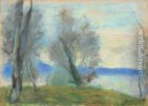 Am Gardasee Oil Painting - Lesser Ury