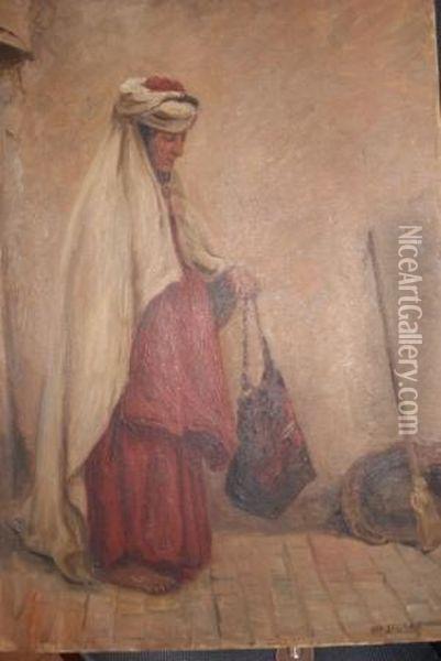 Femme Marocaine Oil Painting - Auguste J. Fr. Legras