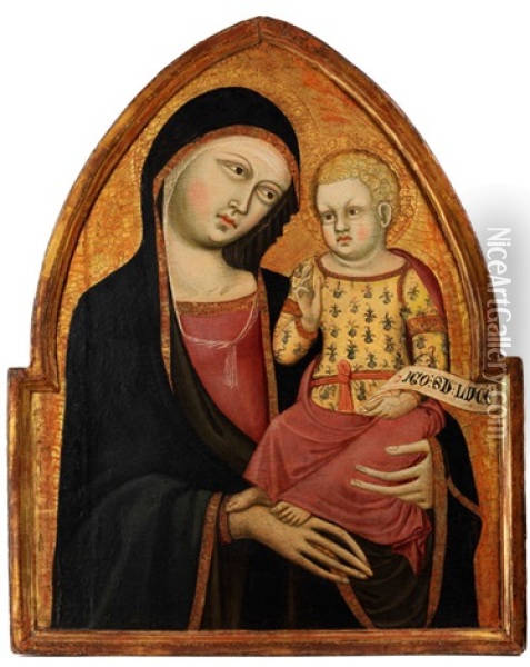 Maria Mit Dem Kind Oil Painting - Cristoforo Di Bindoccio