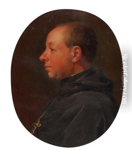 Portrait Des Leodegar Salzmann Oil Painting - Johann Melchior Wyrsch