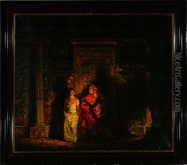 Diogenes Is Seeking An Honest Man Oil Painting - Oluf Hartmann