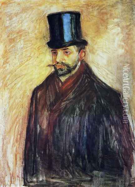 Portrait de Julius Meier-Graefe 1895 Oil Painting - Edvard Munch