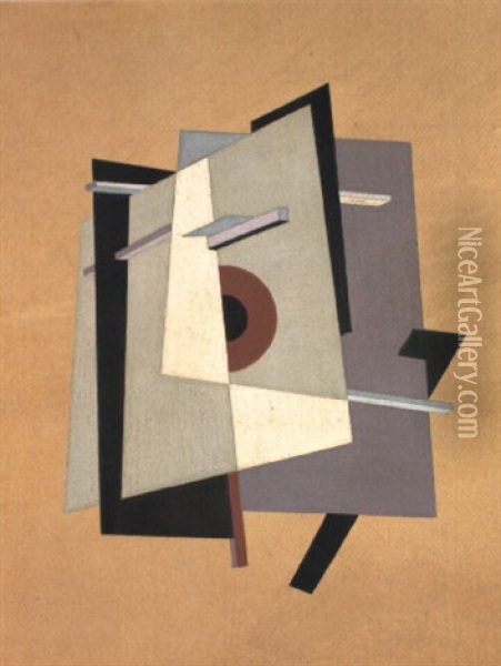 Proun Oil Painting - El Lissitzky