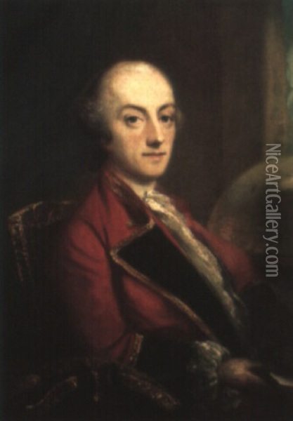Portrait Of Sir Richard Horton Oil Painting - Philip Mercier