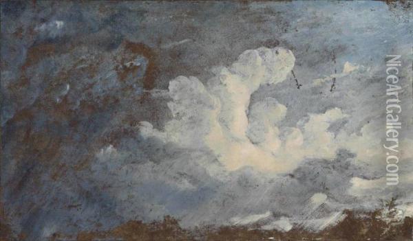 Storm Clouds Over Hampstead Oil Painting - John Constable