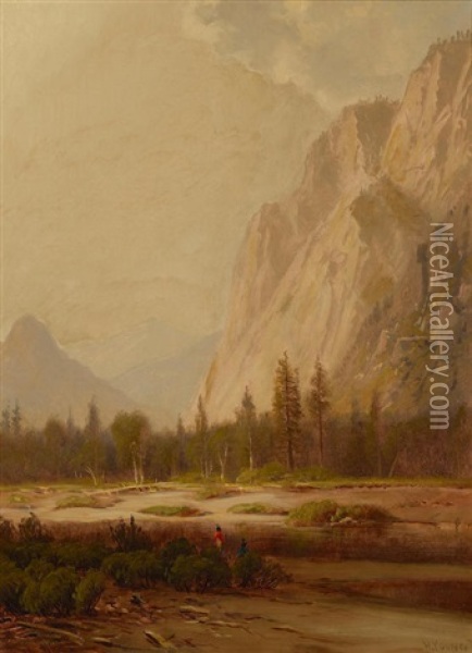 California Valley, Yosemite Oil Painting - Harvey Otis Young