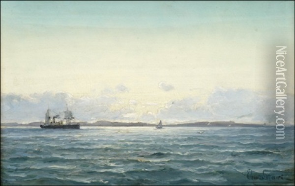 Paiva Merella (a Day At Sea) Oil Painting - Edvard Skari