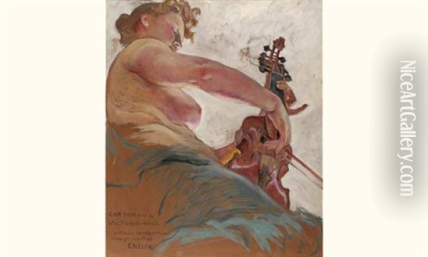 La Musique Oil Painting - Ernest Bieler