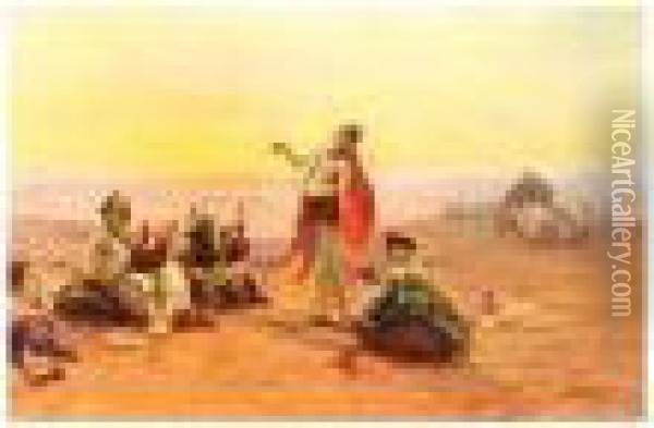 Desert Dance Oil Painting - Otto Pilny