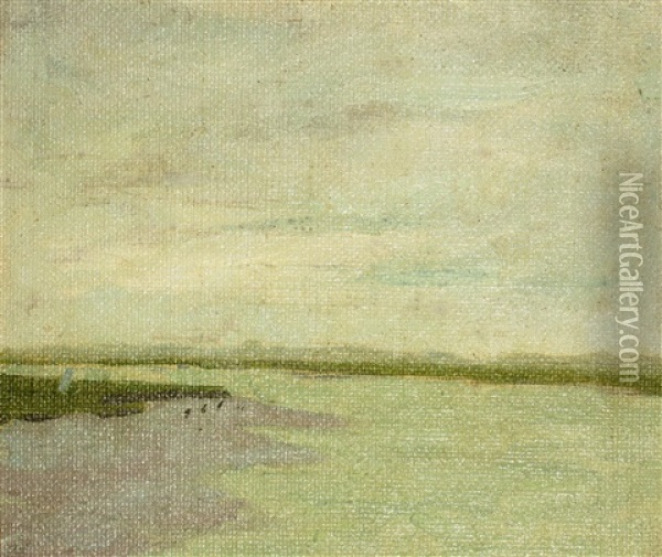 Flussmundung Oil Painting - Herbert Masaryk