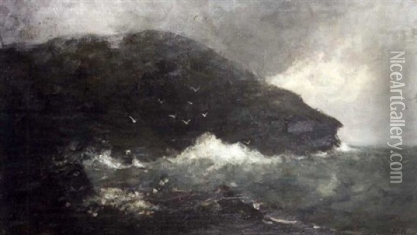Storm Off Kilkee, Co. Clare Oil Painting - Nathaniel Hone the Younger