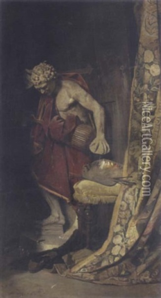 Allegorie Auf Die Schonen Kunste Oil Painting - August Johann Holmberg