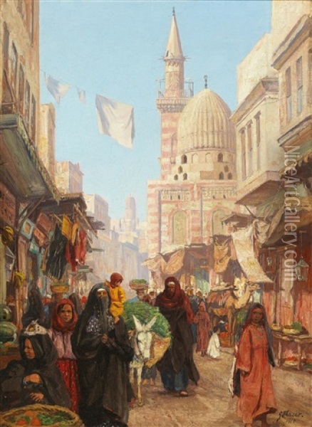 Oriental Scene Oil Painting - Georg Macco