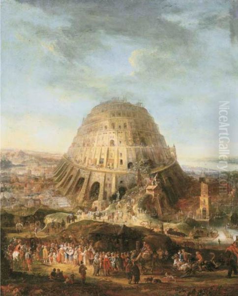 The Tower of Babel Oil Painting - Mathys Schoevaerdts