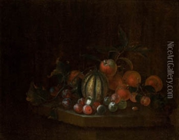 Bodegon De Frutas Oil Painting - George William Sartorius
