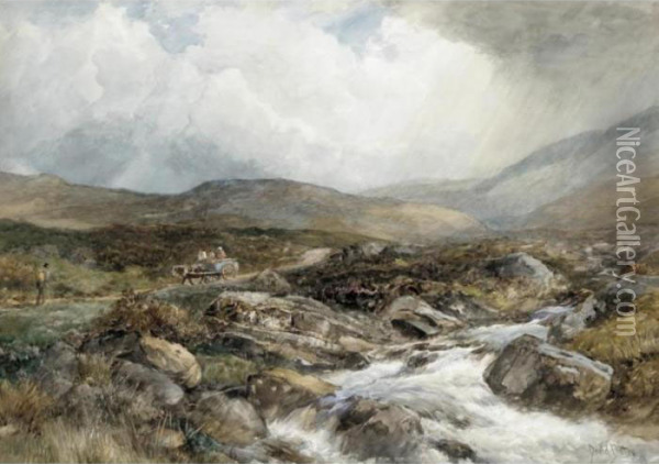 Highland Scenes Oil Painting - David Bates