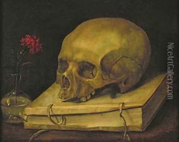 Vanitas 1644 Oil Painting - Jacques Linard