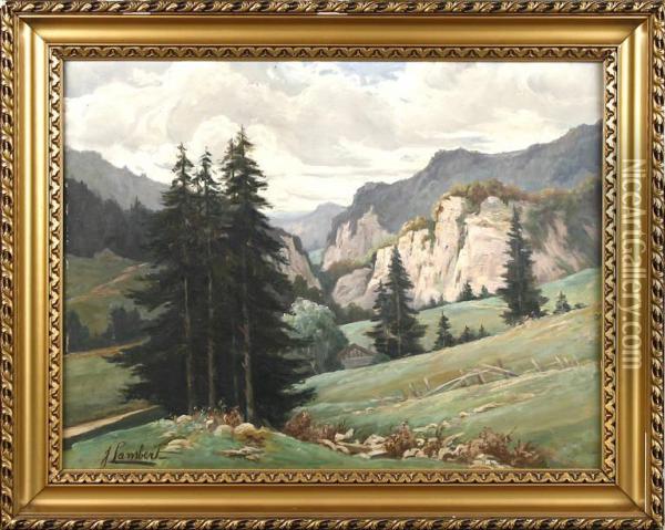 Lambert, J Oil Painting - James Lambert Junior