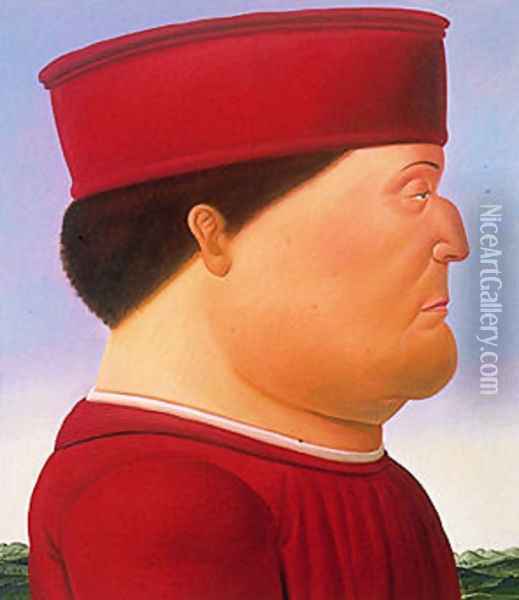 Dopo Piero Oil Painting - Fernando Botero