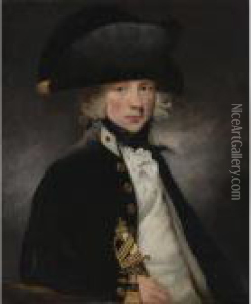 Portrait Of A Young Midshipman Oil Painting - Sir William Beechey