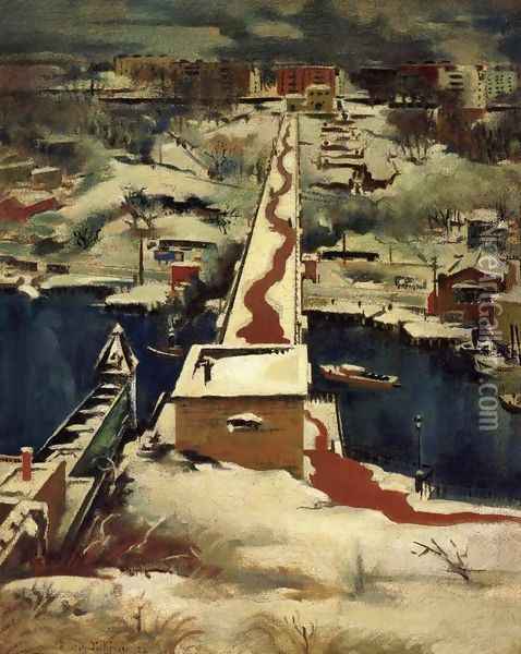 High Bridge Oil Painting - Preston Dickinson