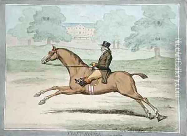 Count Roupee in Hyde Park Oil Painting - James Gillray