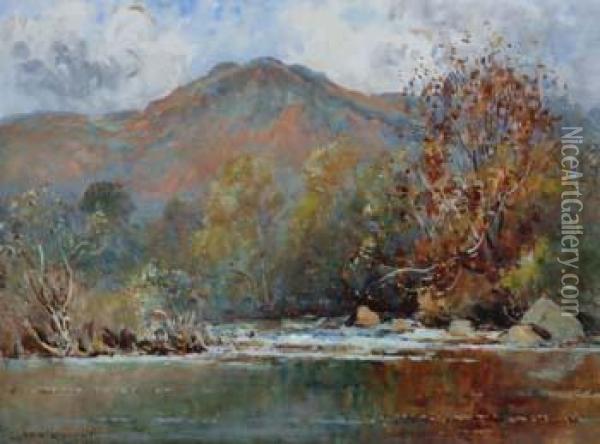 Near Betws-y-coed Oil Painting - Clara Knight