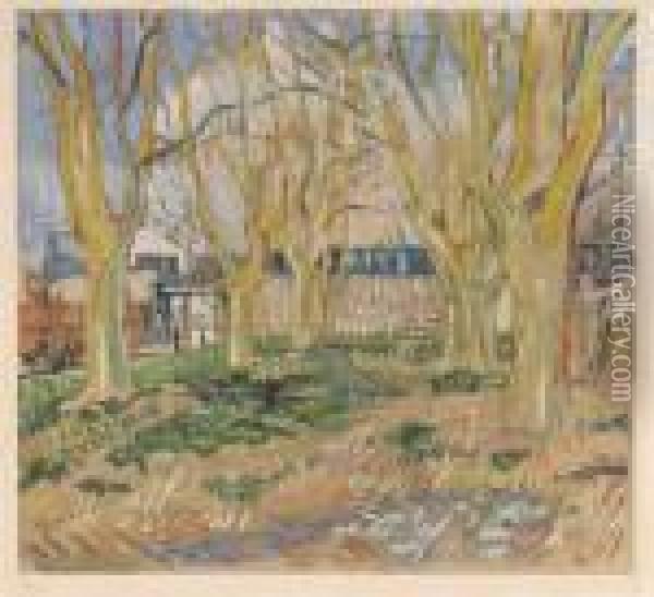 Paysage Oil Painting - Vincent Van Gogh