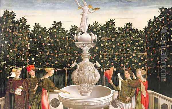 The Garden of Love, c.1465-70 Oil Painting - Antonio Vivarini