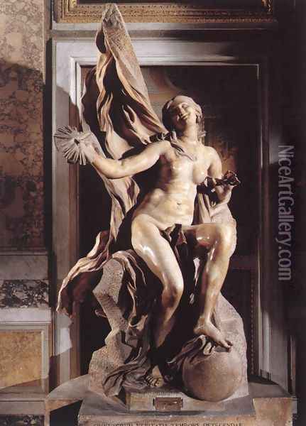 Truth Oil Painting - Gian Lorenzo Bernini