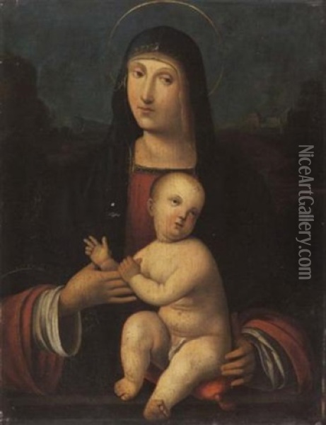 Madonna Col Bambino Oil Painting - Francesco Francia