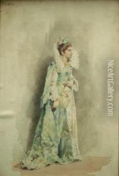 Duquesa De Hureli Oil Painting - Augusto Ballerini