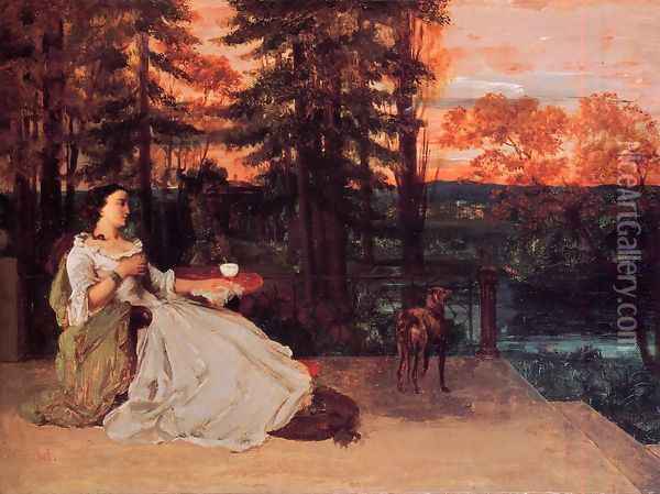 The Lady of Frankfurt Oil Painting - Gustave Courbet