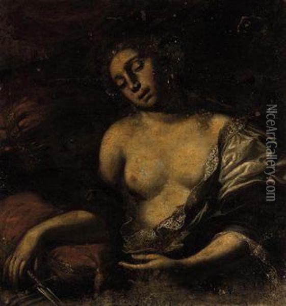 Lucretia Oil Painting - Giovanni Battista Crespi Il Cerano