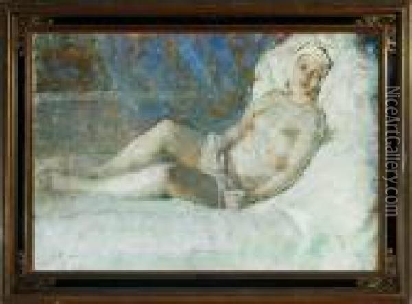 The Sick Girl Oil Painting - Julius Paulsen