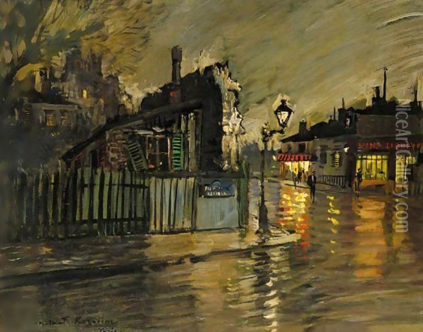 Rue Du Moulin Des Pres Oil Painting - Konstantin Alexeievitch Korovin