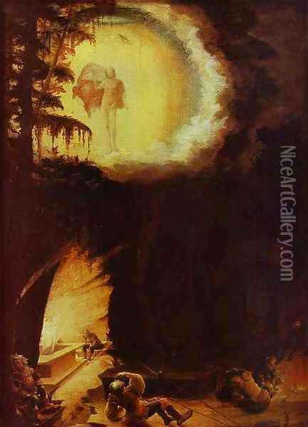 Ascension of Christ Oil Painting - Albrecht Altdorfer