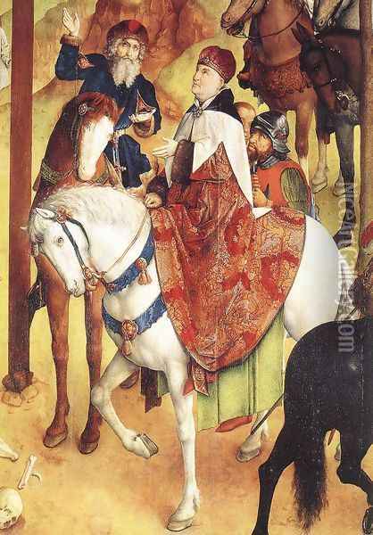 Calvary Triptych (detail 4) 1465-68 Oil Painting - Hugo Van Der Goes