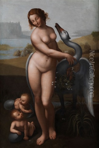 Leda Und Der Schwan Oil Painting -  Sodoma (Giovanni Antonio Bazzi)