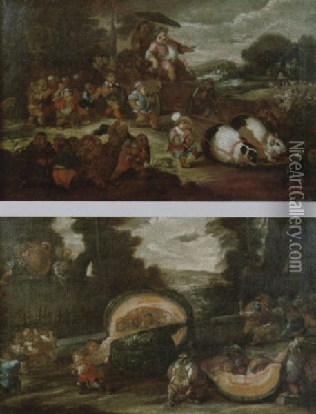 Il Trionfo Dell'imperatore Oil Painting - Faustino Bocchi