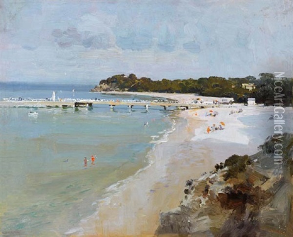 Portsea Pier Oil Painting - Penleigh Boyd