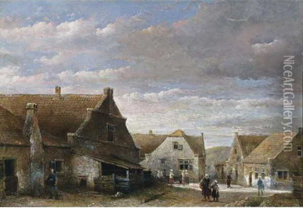 A View Of Scheveningen Oil Painting - Kasparus Karsen