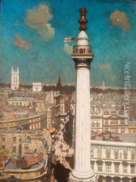 The Monument Oil Painting - George Thomson