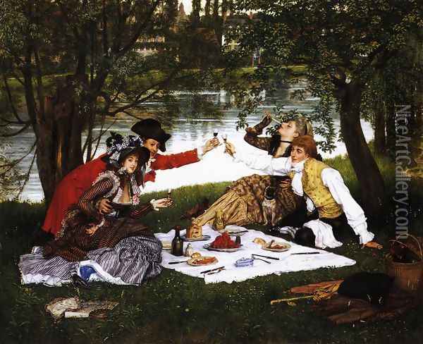 Partie Carree Oil Painting - James Jacques Joseph Tissot