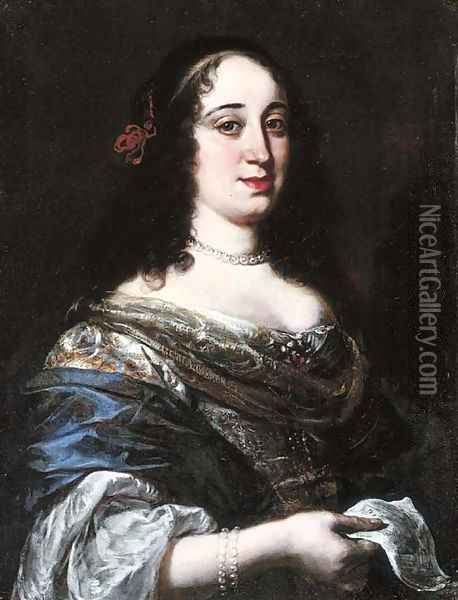 Portrait of a lady, said to be Vittoria della Rovere Oil Painting - Vincenzo Dandini