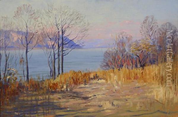 Hudson River Landscape Oil Painting - Will Hutchins