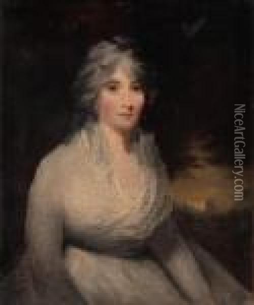 Lady Margaret Falconer Oil Painting - John Hoppner