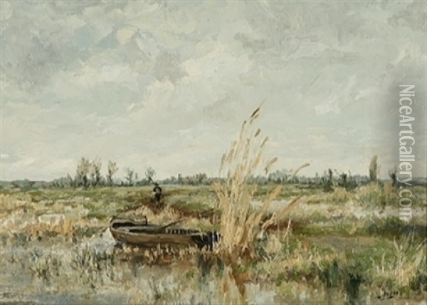 Le Marais Oil Painting - Adolphe Jacobs