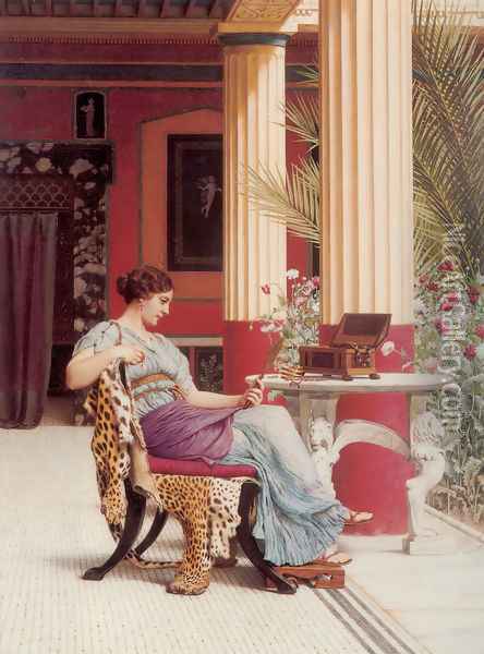 The Jewel Casket Oil Painting - John William Godward